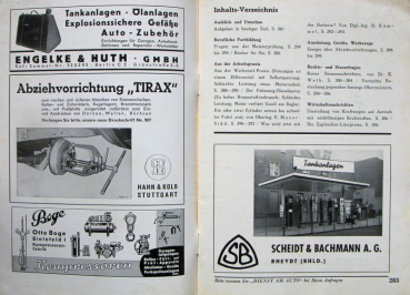 "Dienst am Auto" Gasstation-Magazine 1935 Braunbeck Motor-Verlag two issues (7430)